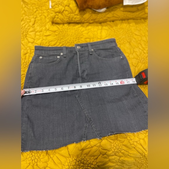 NWOT Rag & Bone Grey Denim Mini Skirt Size 28 - Picture 9 of 11